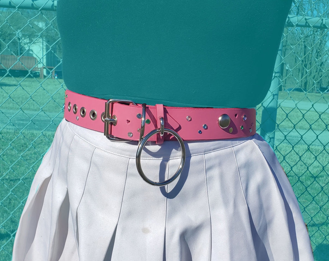 SUGAR HEARTS O RING BELT